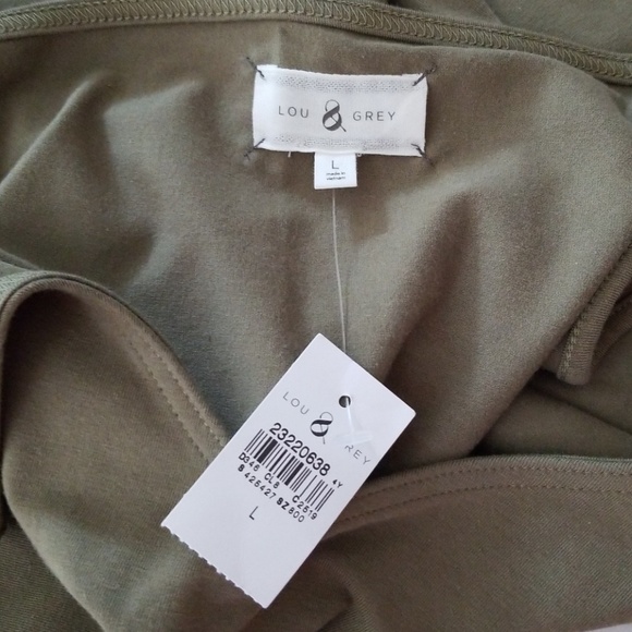 Lou&Grey Green Trapeze Dress, L - Picture 6 of 8